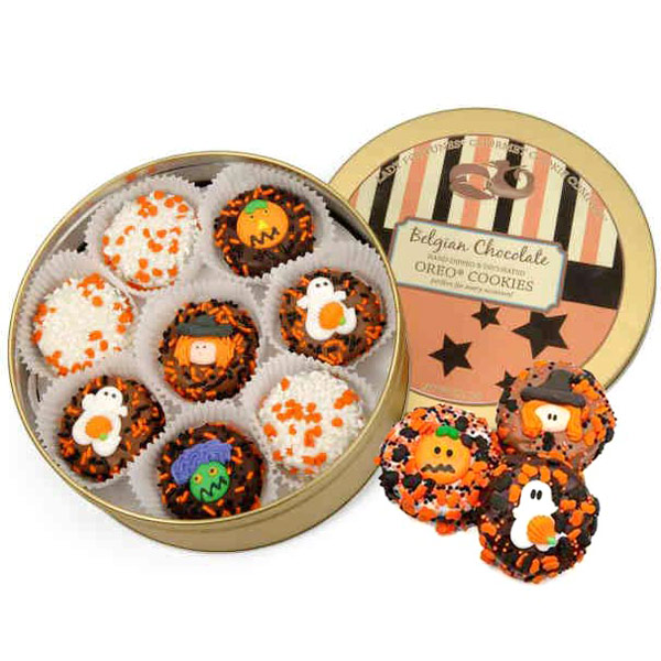 Elegant Gift Baskets Online Assorted Halloween Oreo Cookie Gift Tin, Elegant Gift Baskets Online