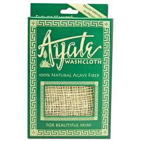 Ayate Washcloth, 100% Natural Agave Fiber, 3 pc, Flower Valley