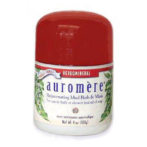 Auromere Ayurvedic Herbomineral Rejuvenating Mud Bath & Mask, 4 oz, Auromere