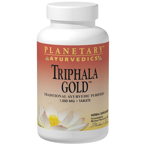 Planetary Herbals Planetary Ayurvedics Triphala Gold 550 mg, 120 Vegetarian Capsules, Planetary Herbals