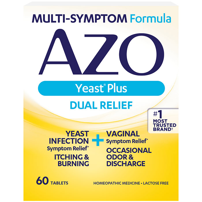 Amerifit AZO Yeast, Vaginal Yeast Infection Relief, 60 Tablets, Amerifit
