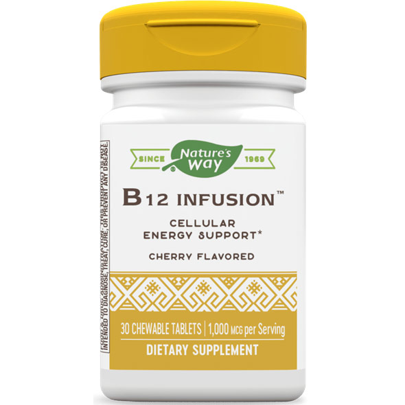 Enzymatic Therapy B12 Infusion, 30 Chewable Tablets, Enzymatic Therapy