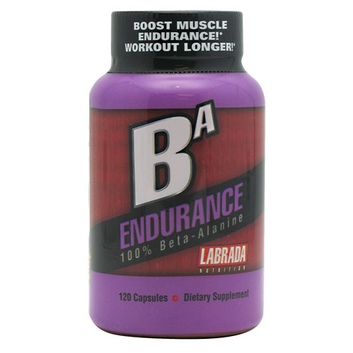 Labrada Nutrition BA Endurance, 100% Beta-Alanine, 120 Capsules, Labrada Nutrition