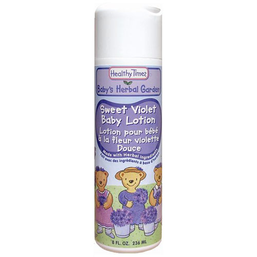Healthy Times Baby's Herbal Garden Baby Lotion, Sweet Violet, 8 oz, Healthy Times