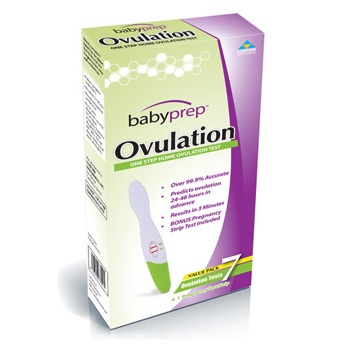 Confirm BioSciences BabyPrep Ovulation, One Step Home Ovulation Test Kit, 7 Pack/Box, Confirm BioSciences