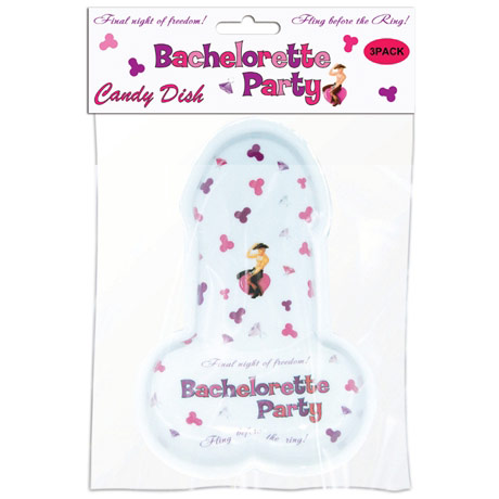 Hott Products Bachelorette Party Pecker Candy Tray, 3 Pack, Hott Products