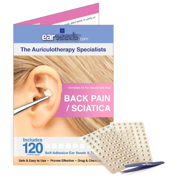 EarSeeds Back Pain & Sciatica Ear Seed Kit, EarSeeds