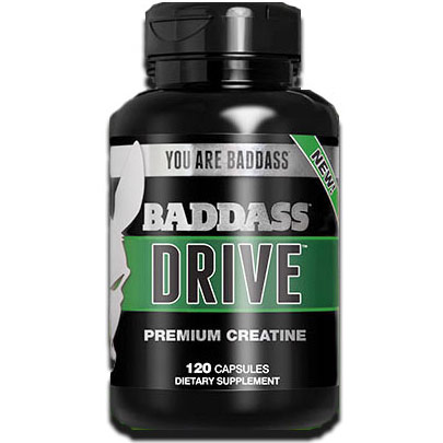 Baddass Nutrition Baddass Drive, Premium Creatine, 120 Capsules, Baddass Nutrition