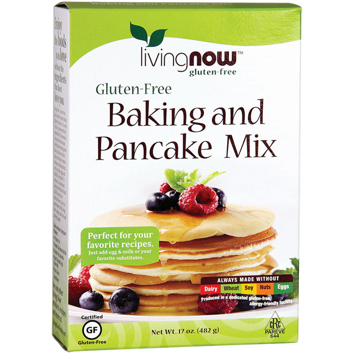 NOW Foods Baking and Pancake Mix Gluten-Free, 17 oz, NOW Foods