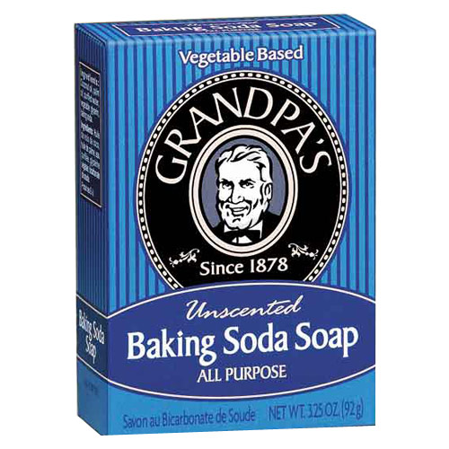 Grandpa's Brands Baking Soda Soap Bar, 3.25 oz, Grandpa's Brands