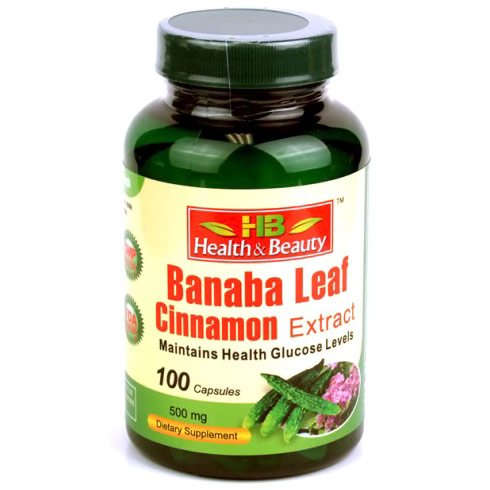 Health & Beauty Group Inc Banaba Leaf Cinnamon Extract, 100 Capsules, Health & Beauty Group Inc