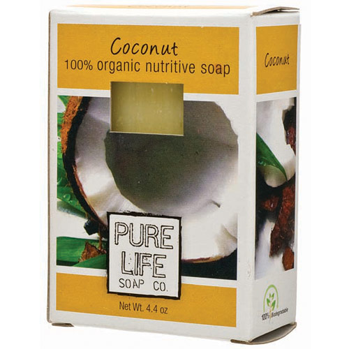 Pure Life Soap Bar Soap, Coconut, 4.4 oz, Pure Life Soap