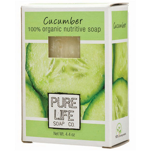 Pure Life Soap Bar Soap, Cucumber, 4.4 oz, Pure Life Soap