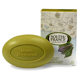 South of France French Milled Vegetable Bar Soap, Cucumber Aloe, 8.8 oz, South of France