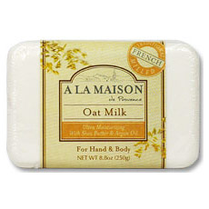A La Maison Solid Bar Soap, Oat Milk, 8.8 oz, A La Maison
