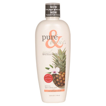 Pure & Basic Natural Bath & Body Wash, Caribbean Heat, 12 oz, Pure & Basic