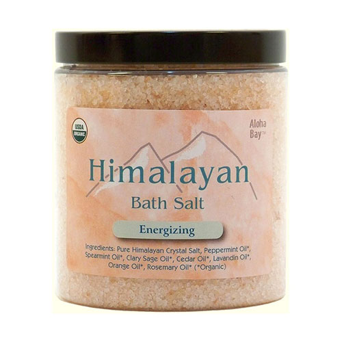 Aloha Bay Organic Himalayan Bath Salts, Energizing, 24 oz, Aloha Bay