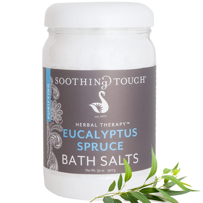 Soothing Touch Bath Salts, Eucalyptus Spruce, 32 oz, Soothing Touch