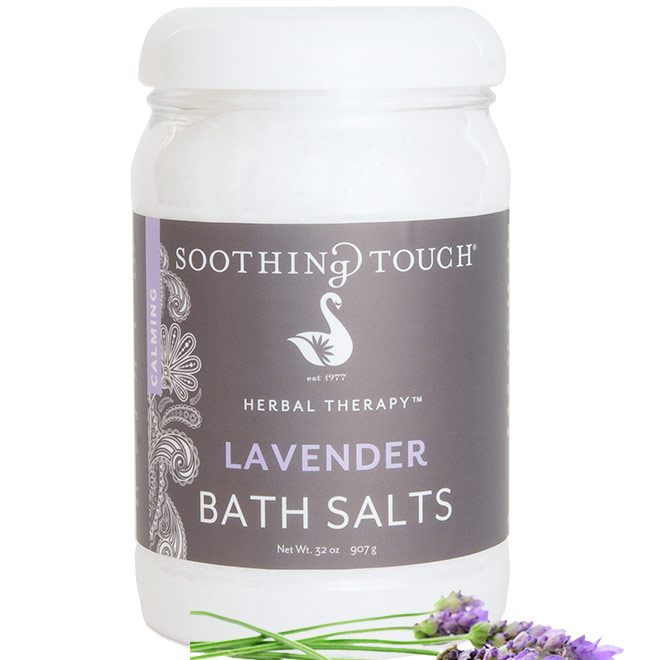 Bath Salts - Lavender, 32 oz, Soothing Touch