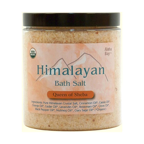 Aloha Bay Organic Himalayan Bath Salts, Queen of Sheba, 24 oz, Aloha Bay