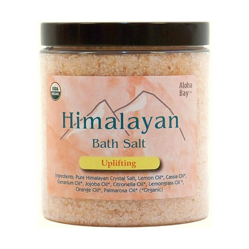 Aloha Bay Organic Himalayan Bath Salts, Uplifting, 24 oz, Aloha Bay