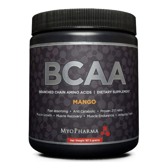 MyoPharma BCAA, Branched Chain Amino Acid, 187.5 g, MyoPharma
