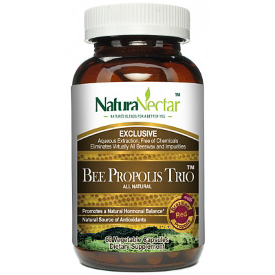 NaturaNectar Bee Propolis Trio, 60 Vegetable Capsules, NaturaNectar