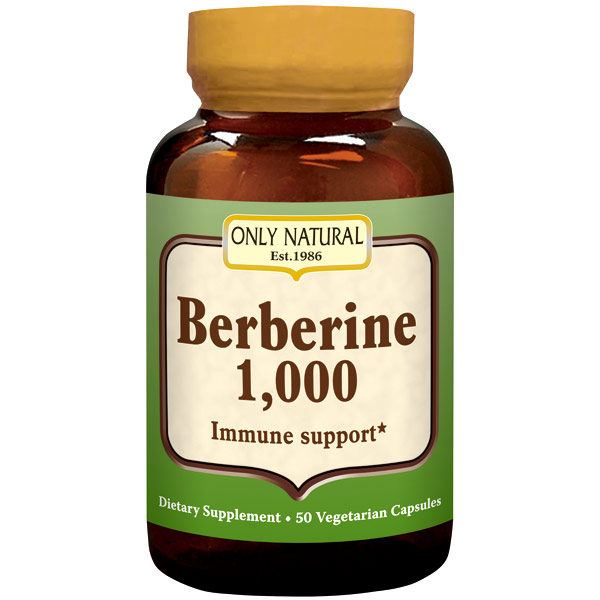 Only Natural Inc. Berberine 1000, Dietary Supplement, 50 Vegetarian Capsules, Only Natural Inc.