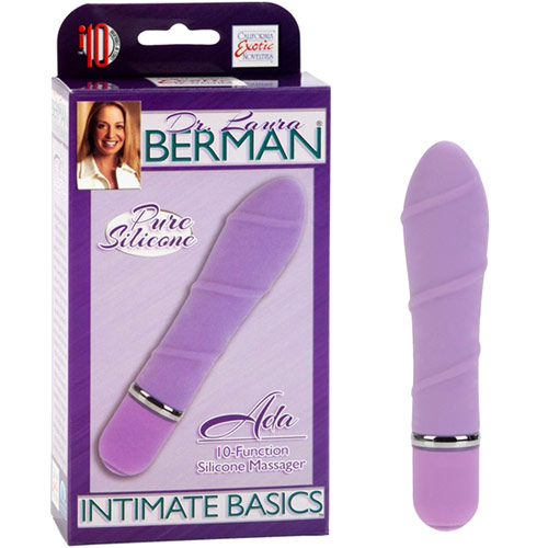 California Exotic Novelties Dr. Laura Berman Intimate Basics Collection Ada 10-Function Silicone Massager, California Exotic Novelties