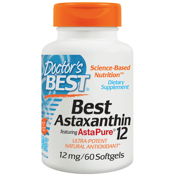 Doctor's Best Best Astaxanthin 12 mg, 60 Softgels, Doctor's Best