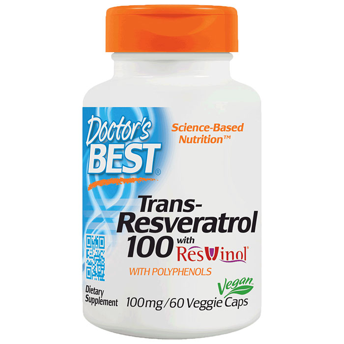 Doctor's Best Best Resveratrol with ResVinol-25, 60 VCaps from Doctor's Best
