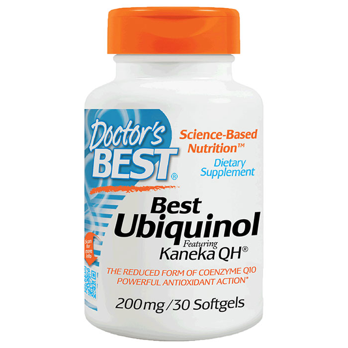 Doctor's Best Best Ubiquinol 200 mg , 30 Softgels, Doctor's Best