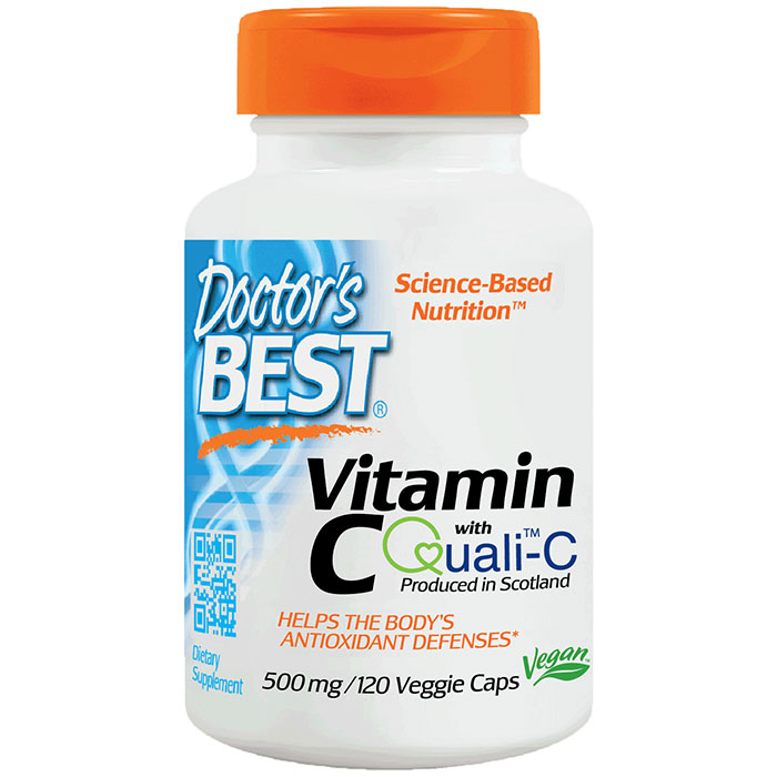 Doctor's Best Best Vitamin C 500 mg, 120 Veggie Capsules, Doctor's Best