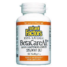 Natural Factors BetaCareAll 25000 IU 90 Softgels, Natural Factors