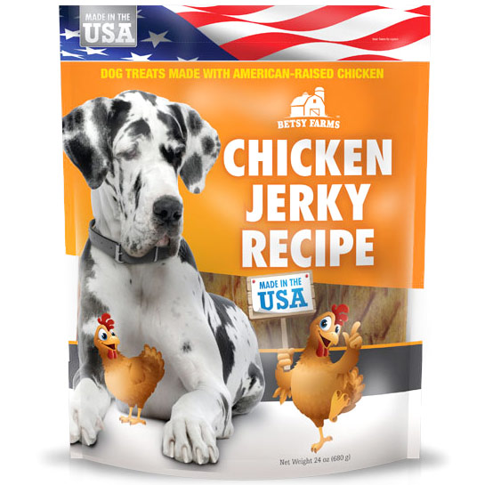 Betsy Farms Betsy Farms Chicken Jerky Recipe Dog Treats, 24 oz