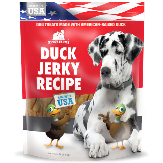 Betsy Farms Betsy Farms Duck Jerky Recipe Dog Treats, 24 oz