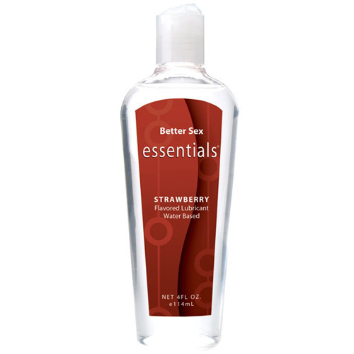 Sinclair Institute Better Sex Essentials Strawberry Flavored Lubricant, Water Based, 4 oz, Sinclair Institute