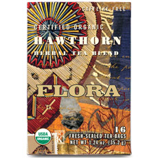 Flora Health Hawthorn Tea, 16 Tea Bags, Flora Health
