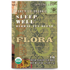 Flora Health Sleep Well Tea, 16 Tea Bags, Flora Health