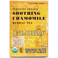 Flora Health Soothing Chamomile Tea, 16 Tea Bags, Flora Health