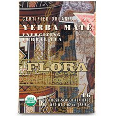 Flora Health Yerba Mate Tea, 16 Tea Bags, Flora Health