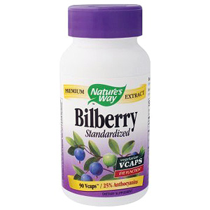 Nature's Way Bilberry Extract Standardized 90 vegicaps from Nature's Way