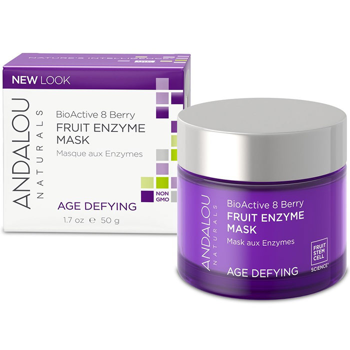 Andalou Naturals BioActive 8 Berry Enzyme Mask, Age-Defying, 1.7 oz, Andalou Naturals