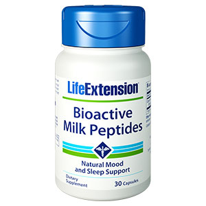 Life Extension Bioactive Milk Peptides, Mood & Sleep Support, 30 Capsules, Life Extension