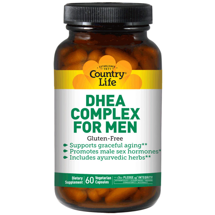 Country Life Biochem DHEA 50 mg Complex For Men 60 Vegicaps, Country Life