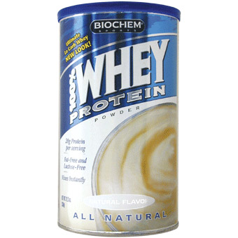 Biochem Sports Biochem Sports 100% Whey Protein Powder - Natural Flavor 24.6 oz
