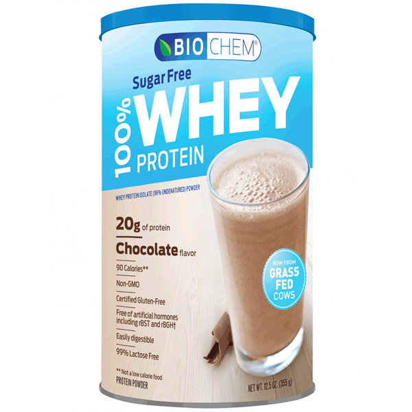 Biochem Sports Biochem Sports 100% Whey Sugar Free Protein Powder, Chocolate Flavor, 12.5 oz (355 g)