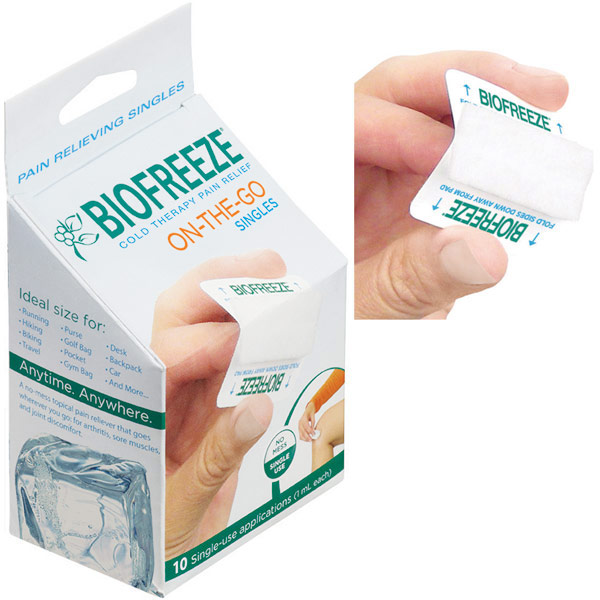 Biofreeze Biofreeze Cold Therapy Pain Relief On-The-Go Singles, 10 Count