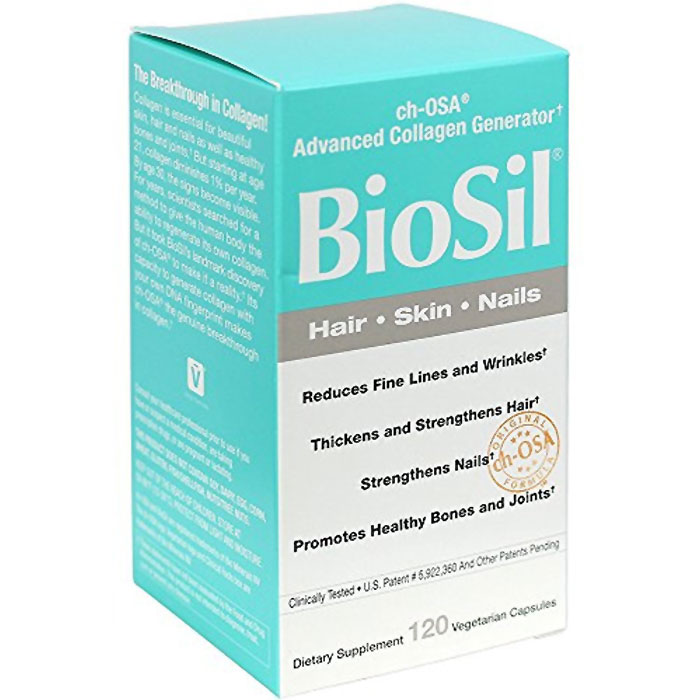 BioSil BioSil - Hair Skin Nails, 120 Vegetarian Capsules
