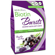 NeoCell Biotin Bursts Soft Chews, Acai Berry, 30 Chews, NeoCell